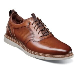 Stacy Adams Brown Leather Oxfords with Modern Design